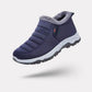 Men's insulated cotton winter shoes with a padded collar around the ankle
