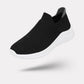Women's orthopedic high-top shoes that rise over the ankle, in black, pink and gray