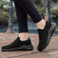 Women's orthopedic high-top shoes that rise over the ankle, in black, pink and gray