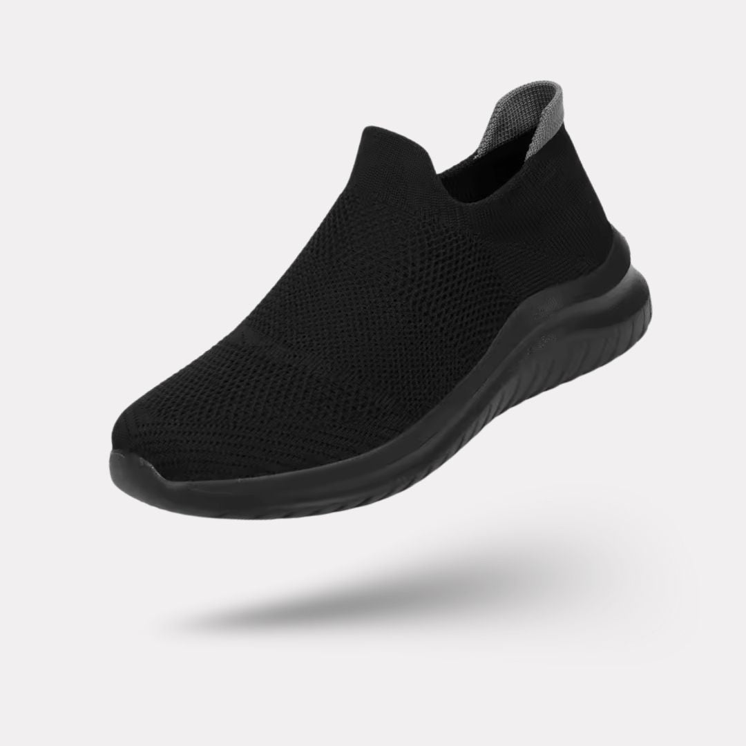 Women's orthopedic high-top shoes that rise over the ankle, in black, pink and gray