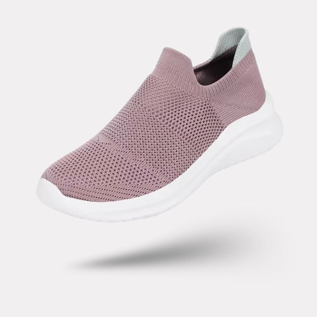 Women's orthopedic high-top shoes that rise over the ankle, in black, pink and gray