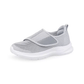 Stretchy wide-fit orthopedic shoes for swollen feet, in gray, black and black and white
