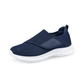 Stretchy wide-fit orthopedic shoes for swollen feet, in gray, black and black and white