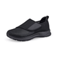 Stretchy wide-fit orthopedic shoes for swollen feet, in gray, black and black and white