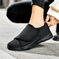Lightweight orthopedic shoes with adjustable straps over the instep, in pink, black, gray and beige