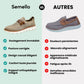 Gray casual orthopedic shoes for men with a lace-up front and thick cushioned sole