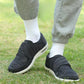 Women's orthopedic shoes closed by a hook-and-loop strap across the instep