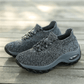Orthopedic comfort shoes with a cushioned sole, in black, gray, white and pink