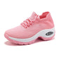 Women's orthopedic comfort shoes with a cushioned midsole, in black, white, gray and pink