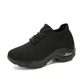 Women's orthopedic comfort shoes with a cushioned midsole, in black, white, gray and pink