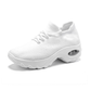 Women's orthopedic comfort shoes with a cushioned midsole, in black, white, gray and pink