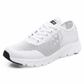 Breathable orthopedic shoes with a knit mesh upper, in black, white and pink