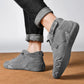 Leather high-top orthopedic shoes covering the ankle, in brown, white, gray, black and khaki