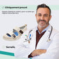 Open orthopedic summer shoes with a cushioned footbed, in beige, black, gray and blue