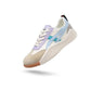 Women's orthopedic shoes in black and blue with a cushioned supportive insole