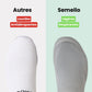 Soft barefoot style orthopedic shoes with a thin flexible sole, in gray, black, white or purple