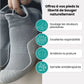 Soft barefoot style orthopedic shoes with a thin flexible sole, in gray, black, white or purple