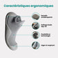Soft barefoot style orthopedic shoes with a thin flexible sole, in gray, black, white or purple