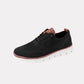 Brown wide orthopedic shoes with a roomy rounded toe and a padded collar