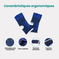 Elastic compression sleeve pulled on around the ankle for graduated support