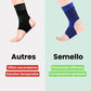 Elastic compression sleeve pulled on around the ankle for graduated support