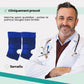 Elastic compression sleeve pulled on around the ankle for graduated support
