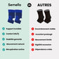 Elastic compression sleeve pulled on around the ankle for graduated support