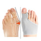 Bunion relief kit with a toe corrector and separators, in purple, blue, red and gray
