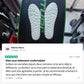 Pair of orthopedic insoles with layered cushioning under the heel and arch