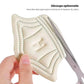 Clear adhesive anti-friction pads trimmed to fit the back of the heel