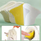 Clear adhesive anti-friction pads trimmed to fit the back of the heel