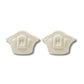 Clear adhesive anti-friction pads trimmed to fit the back of the heel