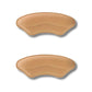 Clear adhesive heel pads stuck inside the shoe to stop rubbing at the heel