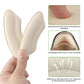 Clear adhesive heel pads stuck inside the shoe to stop rubbing at the heel
