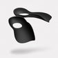 Half insoles with a raised arch that sit under the midfoot for flat feet