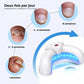 Handheld light therapy device held over the toenail to treat nail fungus