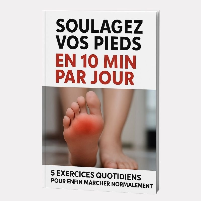 Cover of an e-book of five foot exercises to relieve heel and arch pain