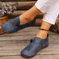 Caramel leather shoes with a wide toe box and a cushioned orthopedic insole