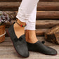 Caramel leather shoes with a wide toe box and a cushioned orthopedic insole
