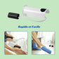 Stocking donner frame that holds a compression stocking open for the foot