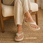 Women's orthopedic sandals with wide straps and a contoured cushioned footbed