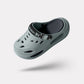 Breathable slip-on sandals with orthopedic insoles and non-slip soles, in white, black and khaki