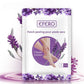 Peeling foot mask in booties pulled over dry feet to soften hard skin