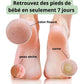 Peeling foot mask in booties pulled over dry feet to soften hard skin
