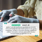 Fingerless compression gloves worn over the hands for arthritis relief