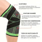 Therapeutic knee brace with adjustable side straps, wrapped around the knee joint