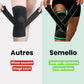 Therapeutic knee brace with adjustable side straps, wrapped around the knee joint