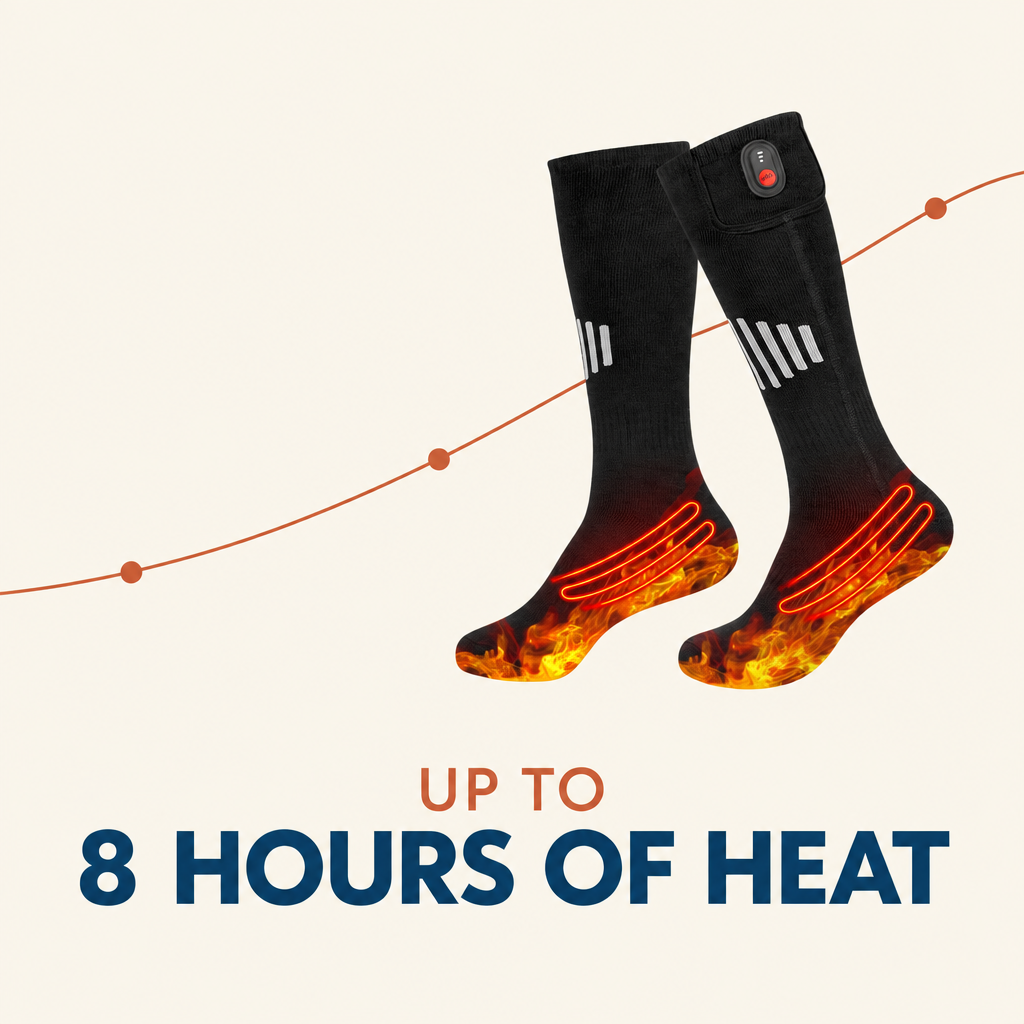 Up to 8 hours of continuous heat