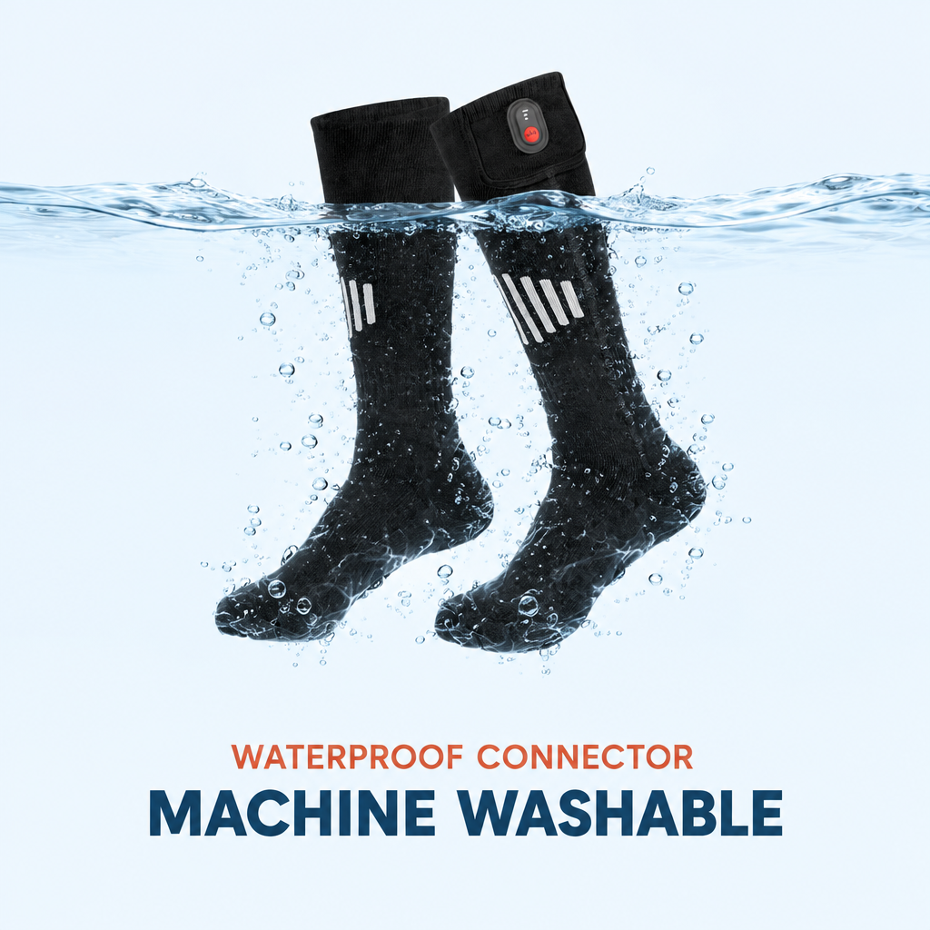Machine washable with a waterproof connector