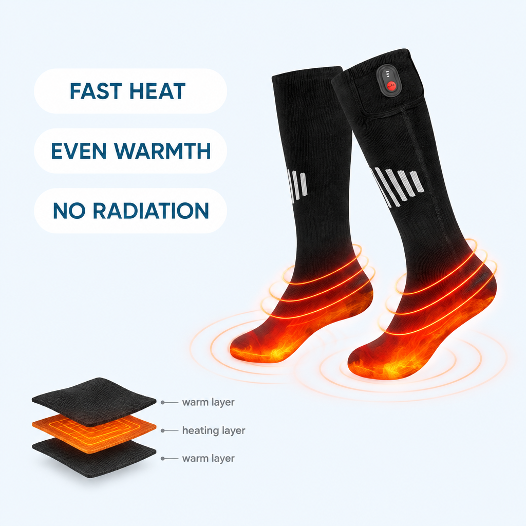 Fast heat, even warmth, no radiation